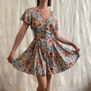 90’s Floral Romper